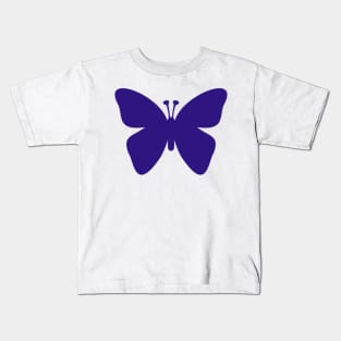 Violet Butterfly Kids T-Shirt